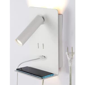 Zerouno 3W LED Wall Sconce with USB Port for $30 Zerouno 3W LED Wall Sconce with USB Port for $30