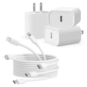 iGenJun 20W USB-C iPhone Charger 3-Pack for $9