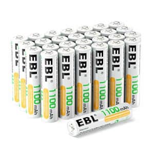 EBL AAA Rechargeable Batteries (28-Counts) Ready2Charge 1.2V 1100mAh Ni-MH Battery for $31