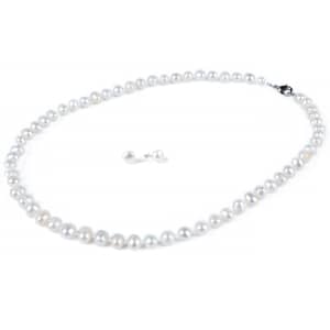 Win Pearl 7mm Freshwater Pearl Necklace and Earring Set for $12 Win Pearl 7mm Freshwater Pearl Necklace and Earring Set for $12