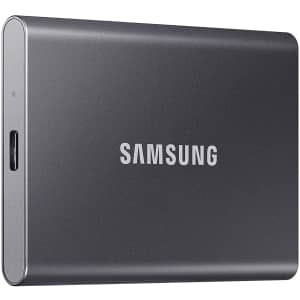 Samsung T7 1TB USB 3.2 Portable External SSD for $75