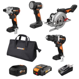Worx Nitro Cordless Brushless 4-Tool Combo Kit for $180 for members