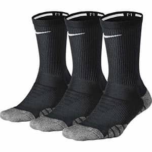 Nike Women's Everyday Max Cushion Training Crew Sock (3 Pair), Nike Socks with Cushioned Comfort & for $18