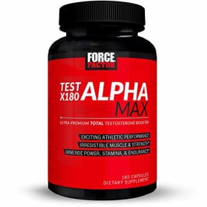 Force Factor Test X180 Alpha Max Total Testosterone and Nitric Oxide Booster for Men with Fenugreek Seed and for $76