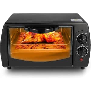 Simple Deluxe 9L Countertop Toaster Oven for $32