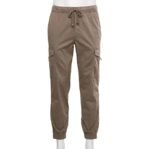 Sonoma Men's Core Cargo Jogger Pants (Small Sizes) for $8