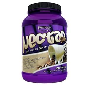 Syntrax Lattes Nectar, Native Grass-Fed Whey Protein Isolate, Robust Coffee Flavor, RBST-Free, for $39
