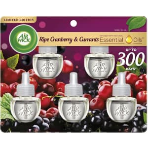 Air Wick Scented Oil Plug In Air Freshener Refill 5-Pack for $3.17 via Sub & Save