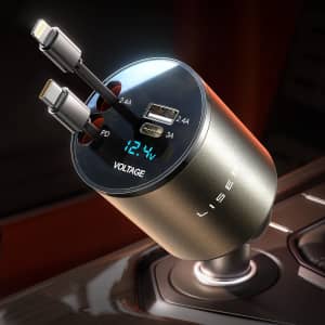 Lisen 4-in-1 69W Car Charger for $16