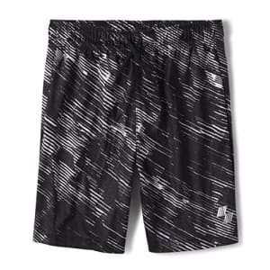 The Children's Place Boys' Performance Basketball Shorts, Black/White, X-Small for $5