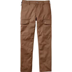 Duluth Trading Co. Men's 40 Grit Flex Twill Slim Fit Cargo Pants for $20