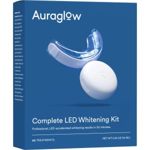 AuraGlow Teeth Whitening Kit for $36