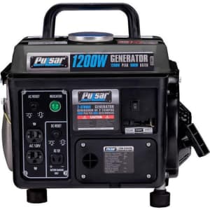 Pulsar 1,200W Portable Gas-Powered Generator for $179