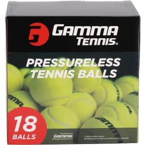 Gamma Tennis Pressureless Tennis Balls 18-Pack for $10 Gamma Tennis Pressureless Tennis Balls 18-Pack for $10