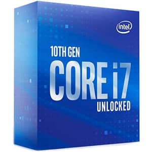 Intel Core i7-10700K (Base Clock: 3.80GHz; Socket: LGA1200; 125 Watt) Box for $316