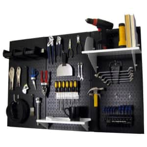 Pegboard Organizer Wall Control 4 ft. Metal Pegboard Standard Tool Storage Kit with Black Toolboard for $140 Pegboard Organizer Wall Control 4 ft. Metal Pegboard Standard Tool Storage Kit with Black Toolboard for $140