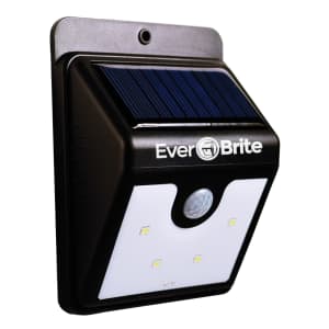 Ever Brite Light Solar Powered Outdoor LED Motion Sensor Path & Security Light for $7