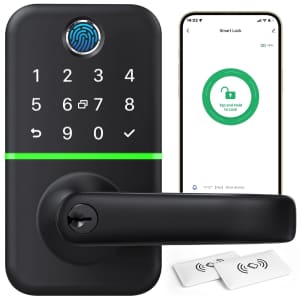 Smart Keyless Door Lock with Handle for $50