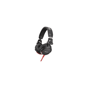 Sony MDR-V55 Wired DJ Style Headphones, Black/Red (MDRV55R) for $99