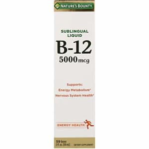 Nature's Bounty, Super Strength B-12, 5000mcg, 2 Oz(Pack of 2) for $28