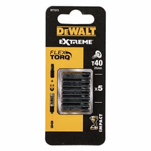 Dewalt DT7373-QZ Bit shockproof T40 25mm (5 Piece) for $18