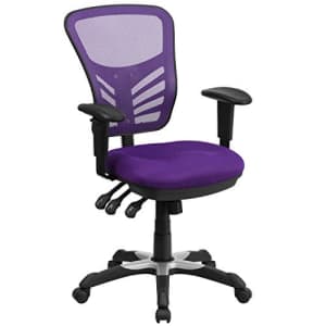 Flash Furniture Purple Mid-Back Mesh Chair for $122 Flash Furniture Purple Mid-Back Mesh Chair for $122