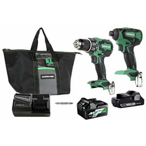 Metabo HPT Cordless Hammer Drill and Impact Driver Combo Kit, 18V, Brushless, Includes Two for $248