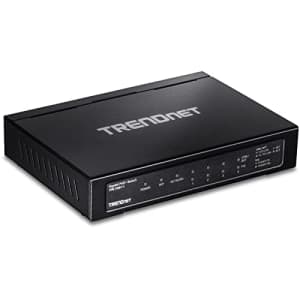 TRENDnet 6-port Gigabit Poe+ Switch, TPE-TG611, 4 X Gigabit Poe+ Ports, 1 X Gigabit Port, 1 X SFP for $90
