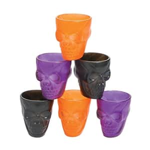 Fun Express Skull Shot Glasses (set of 12) Halloween Party Supplies for $11
