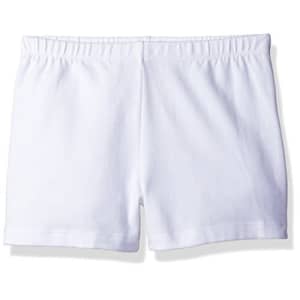 The Children's Place Girls' Big Basic Cartwheel Short, White, Medium/7/8 for $14