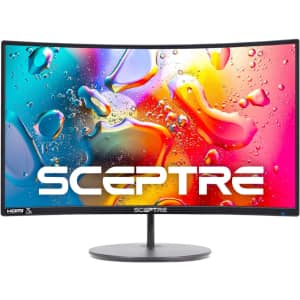 Sceptre 24" 1080p Curved Adaptive Sync LED Monitor for $95