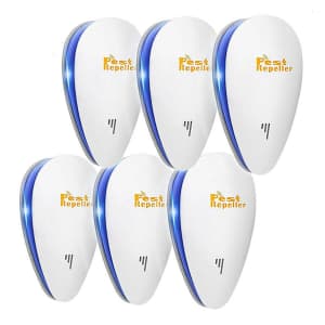 Ultrasonic Pest Repeller 6-Pack for $18 Ultrasonic Pest Repeller 6-Pack for $18