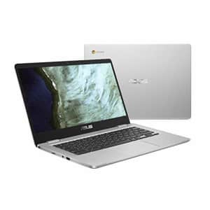 ASUS Chromebook Laptop- 14.0" HD 180 Degree NanoEdge Display, Intel Dual Core Celeron N3350 for $199