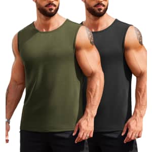 Coofandy Men's Muscle Tank 2-Pack from $11