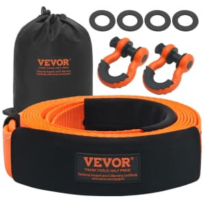 Vevor 3" x 20-Foot Tow Strap Recovery Kit for $15 Vevor 3" x 20-Foot Tow Strap Recovery Kit for $15