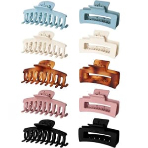 Vsiopy Claw Hair Clip 10-Pack for $7