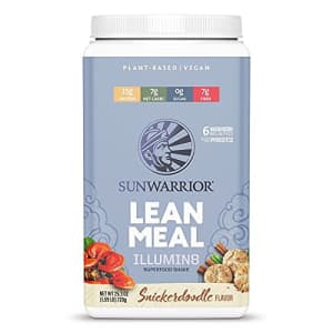 Sunwarrior Lean Meal Vegan Meal Replacement Powder Keto Friendly Non GMO Sugar Gluten Soy and Dairy for $26
