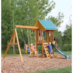 KidKraft Appleton Wooden Swing Set for $400