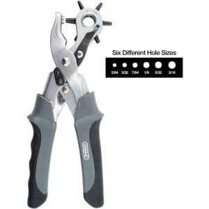 General Tools 6-Size Revolving Hole Punch Pliers for $6
