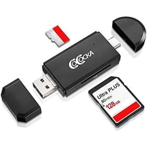 Cococka 3-in-1 Micro SD Card Reader for $4