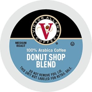 Victor Allen's Donut Shop Blend for K-Cup Keurig 2.0 Brewers, 42 Count, Victor Allens Coffee Medium Roast Single for $21