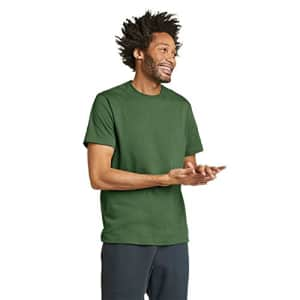 Eddie Bauer Men's Legend Wash 100% Cotton Short-Sleeve Classic T-Shirt, Irish Green, Medium for $13