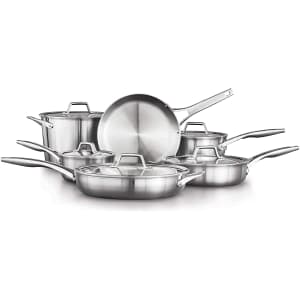 Calphalon Premier Stainless Steel 11-Piece Cookware Set for $280