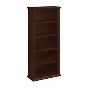 Bush Furniture Yorktown Tall 5 Shelf Bookcase, Large Bookshelf for Living Room or Home Office, 30W for $189