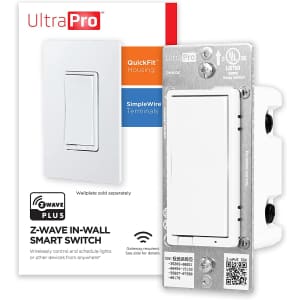 UltraPro Z-Wave Plus Smart Light Switch for $26