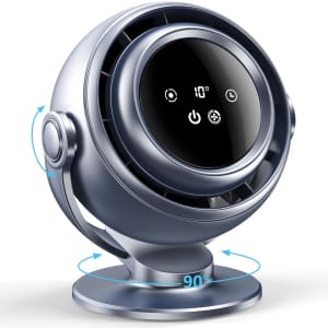 Desk Fan with Rechargeable Battery and Adjustable Tilt for $20