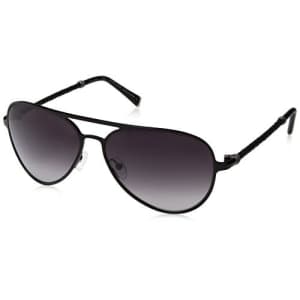 John Varvatos V514 Aviator Sunglasses, MATTE BLACK, 15 mm for $200