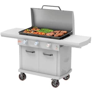 LoCo Cookers Griddle Chalk 3-Burner Liquid Propane Gas Grill for $350