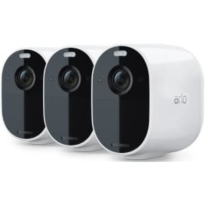 Arlo Essential Spotlight Wireless Security Camera 3-Pack for $170