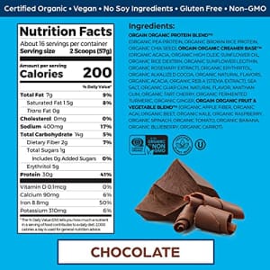 Orgain Chocolate Sport Plant-Based Protein Powder, Made with Organic Turmeric, Ginger, Beets, Chia for $59
